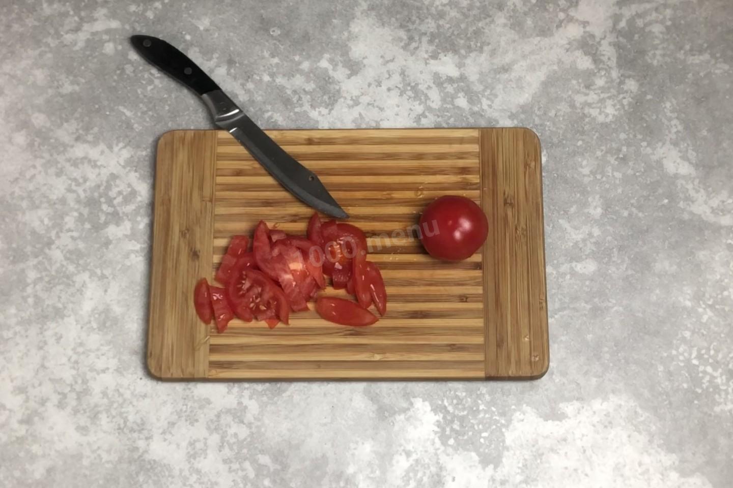 Шаг 3 приготовления Тортилья с курицей и овощами в домашних условиях