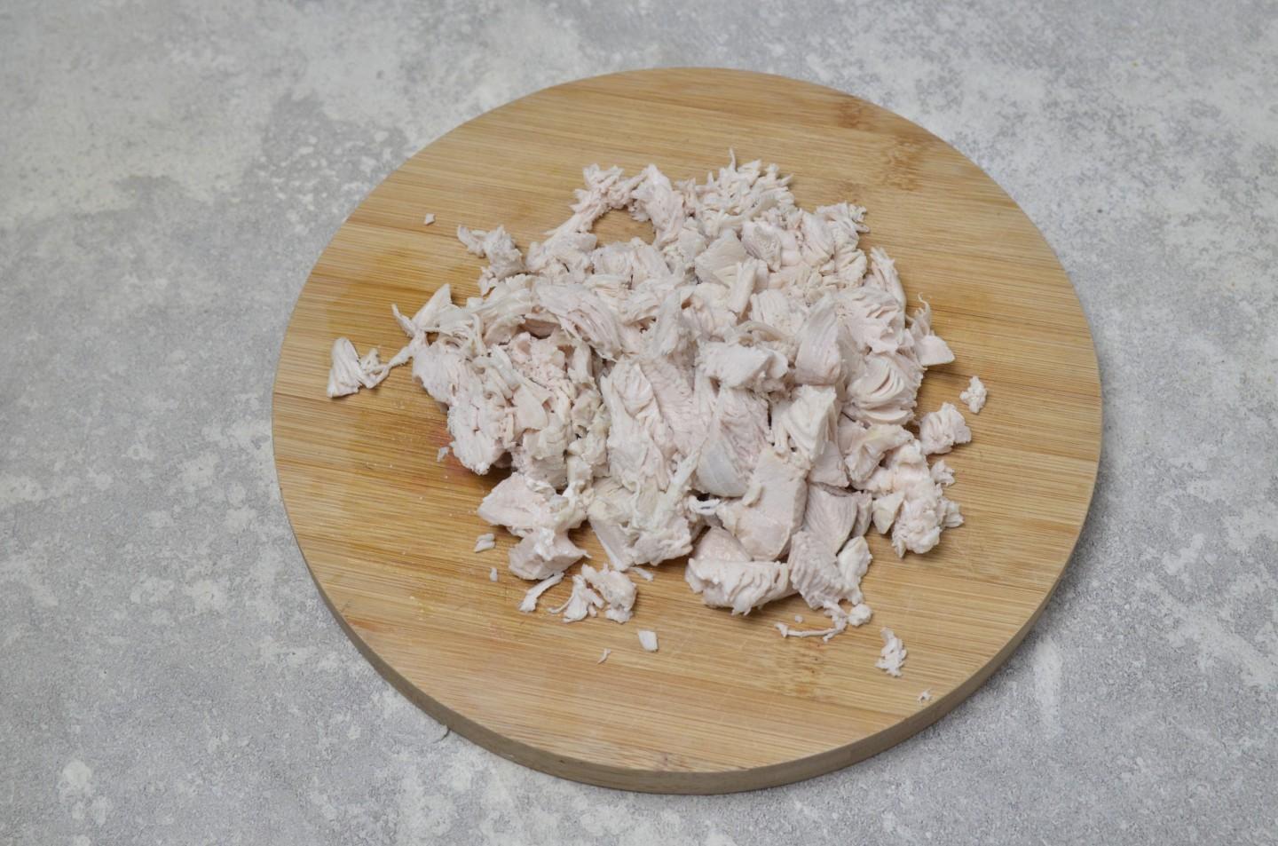 Шаг 9 приготовления Классический жульен с курицей и грибами