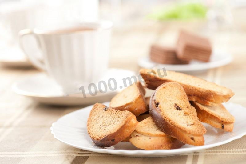 Обложка рецепта Сухари с изюмом