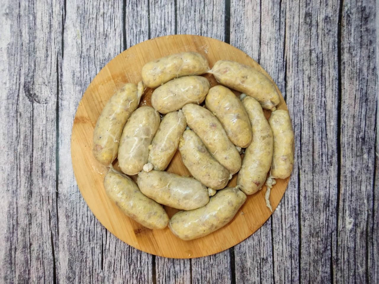 Шаг 8 приготовления Картофельная колбаса