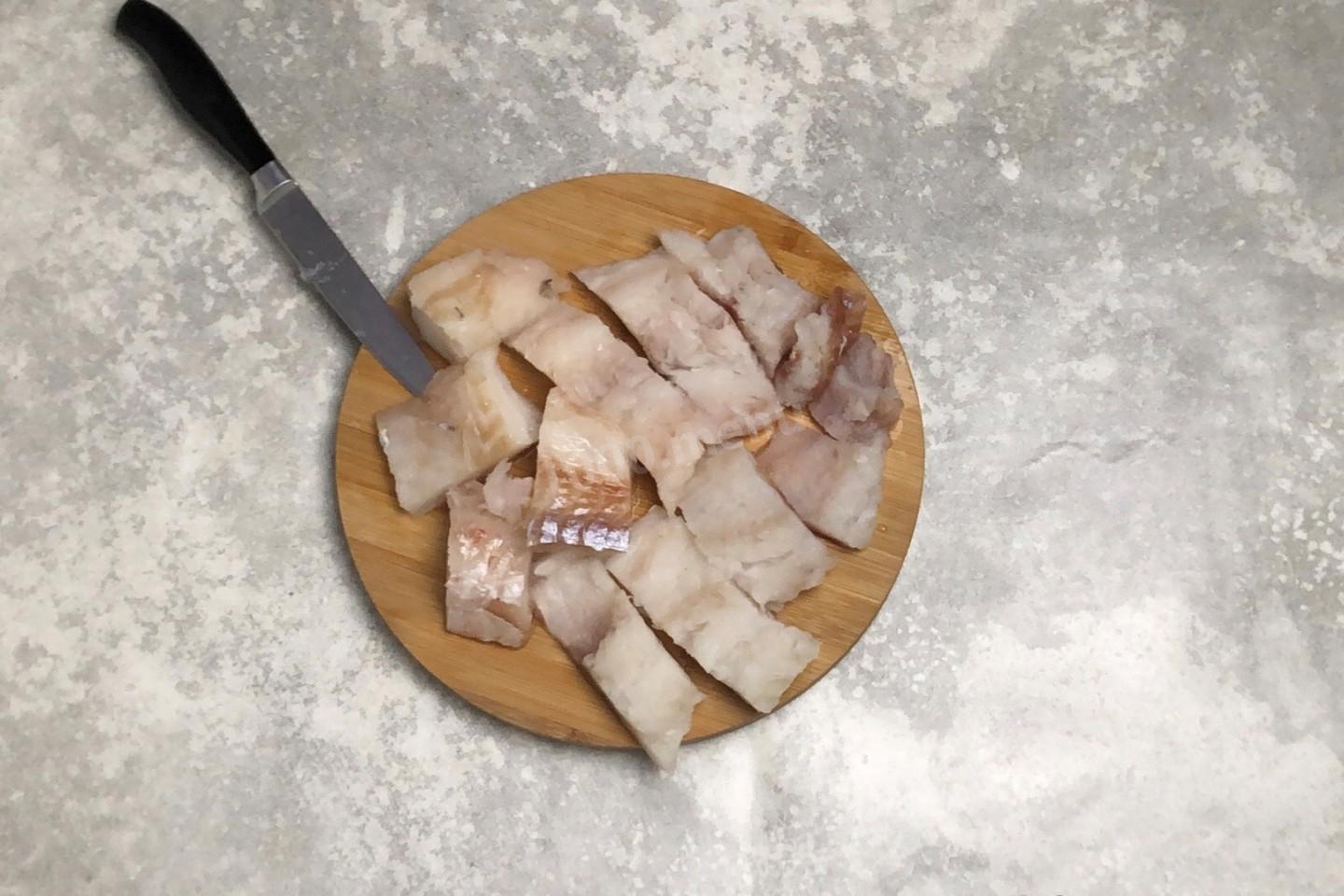 Шаг 10 приготовления Треска под маринадом из моркови и лука классическая