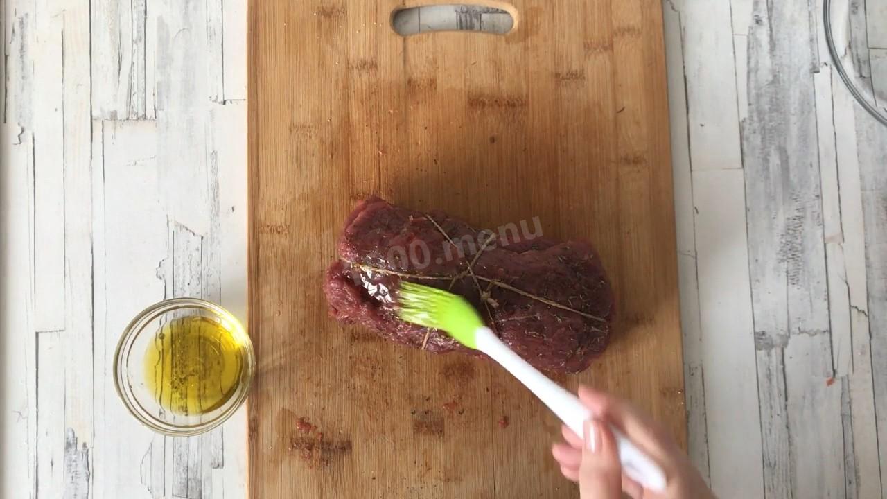 Шаг 9 приготовления Рулет из говядины