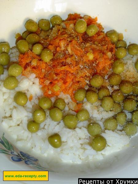 Шаг 5 приготовления Кабачки фаршированные овощами и рисом в духовке