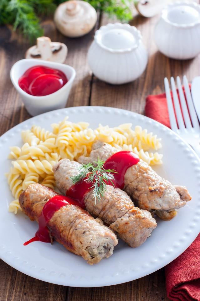 Шаг 8 приготовления Мясные пальчики из свинины на сковороде