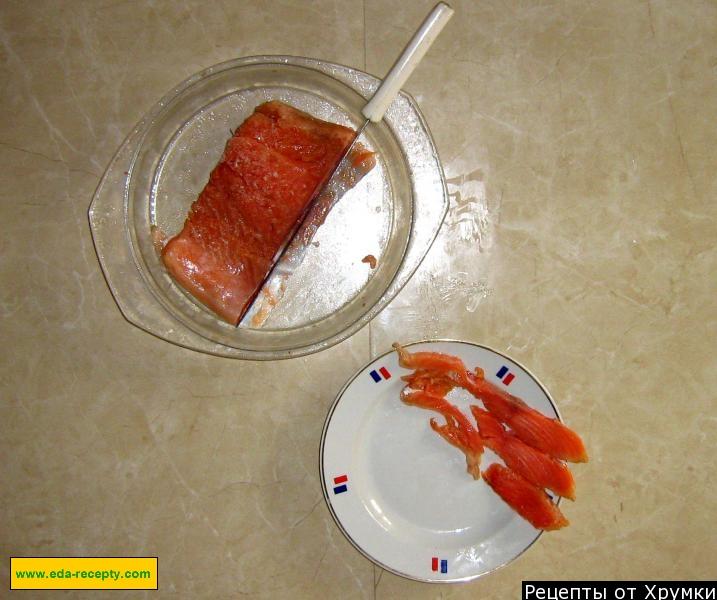 Шаг 4 приготовления Карпаччо из лосося