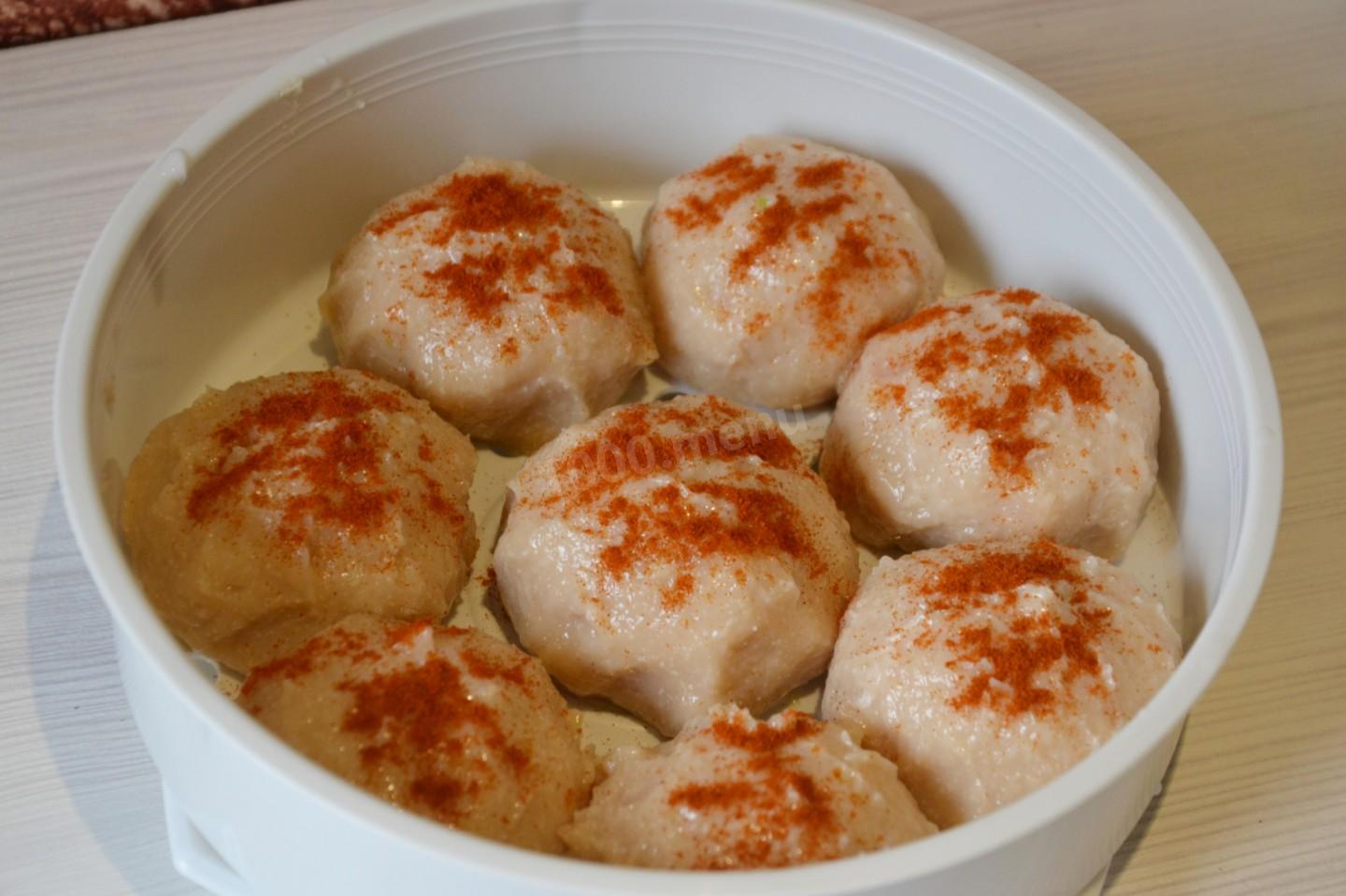 Шаг 7 приготовления Куриные котлеты ПП на пару в мультиварке