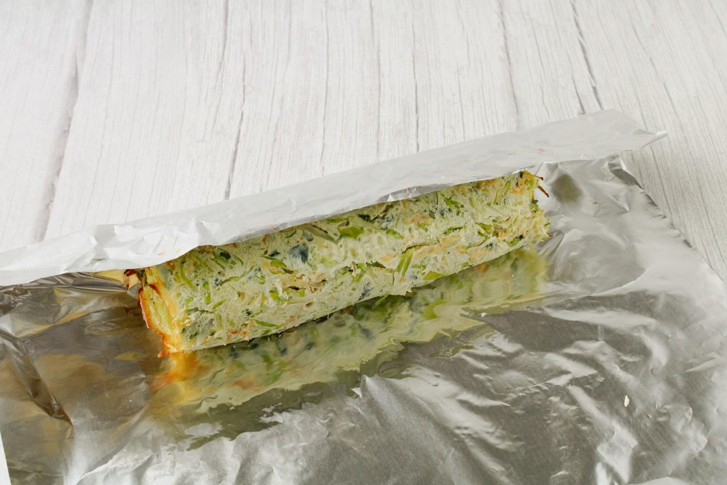 Шаг 14 приготовления Рулет из куриной грудки в духовке