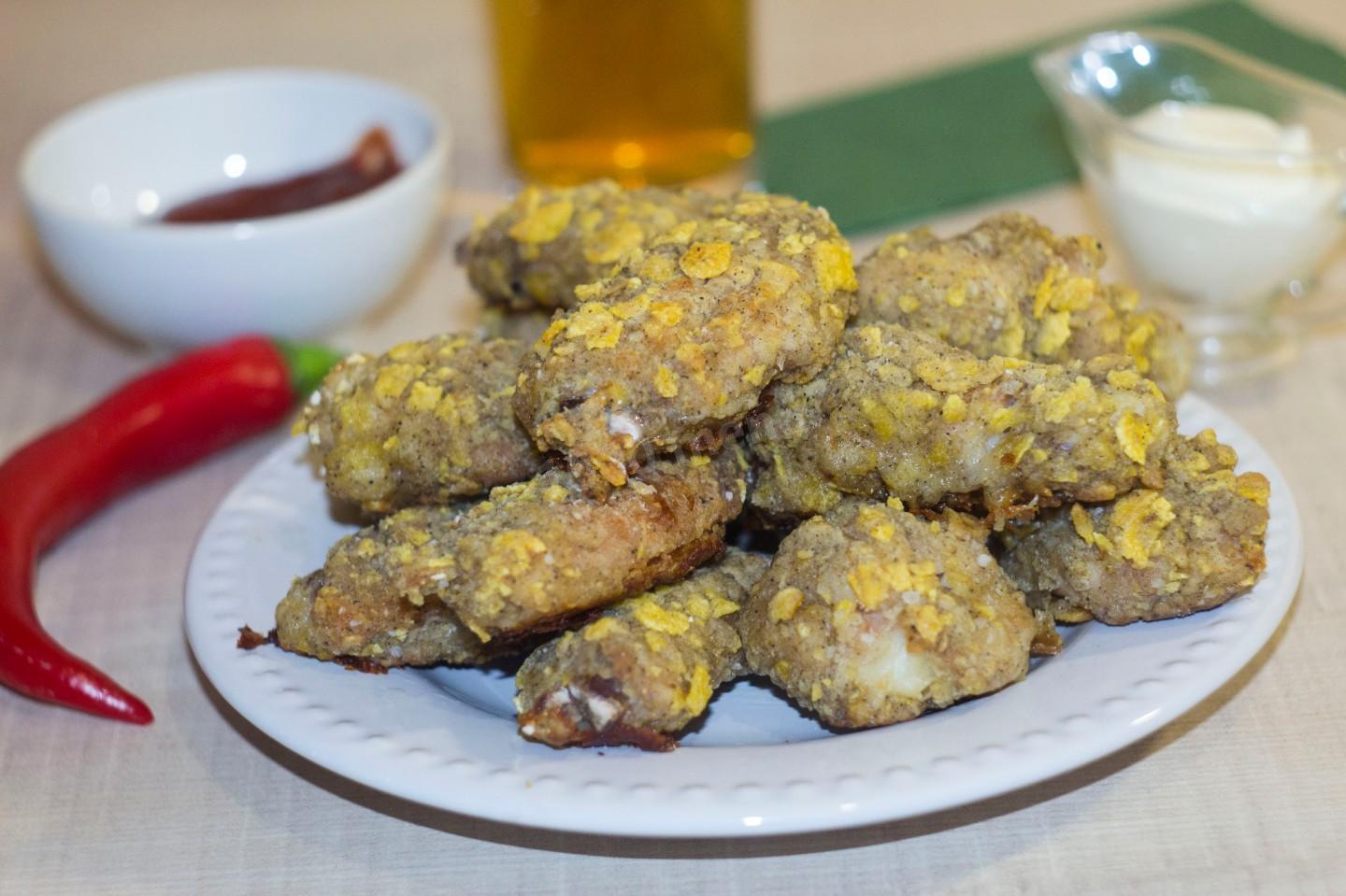 Обложка рецепта Острые куриные крылья КФС в духовке