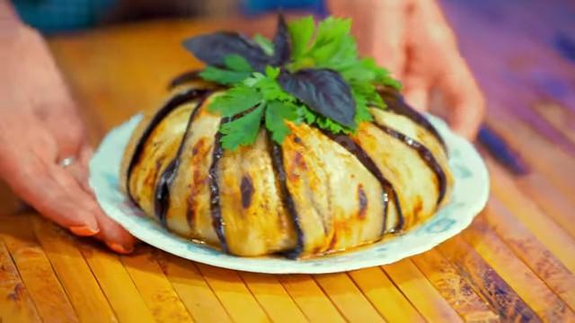 Шаг 22 приготовления Торт из баклажанов с помидорами