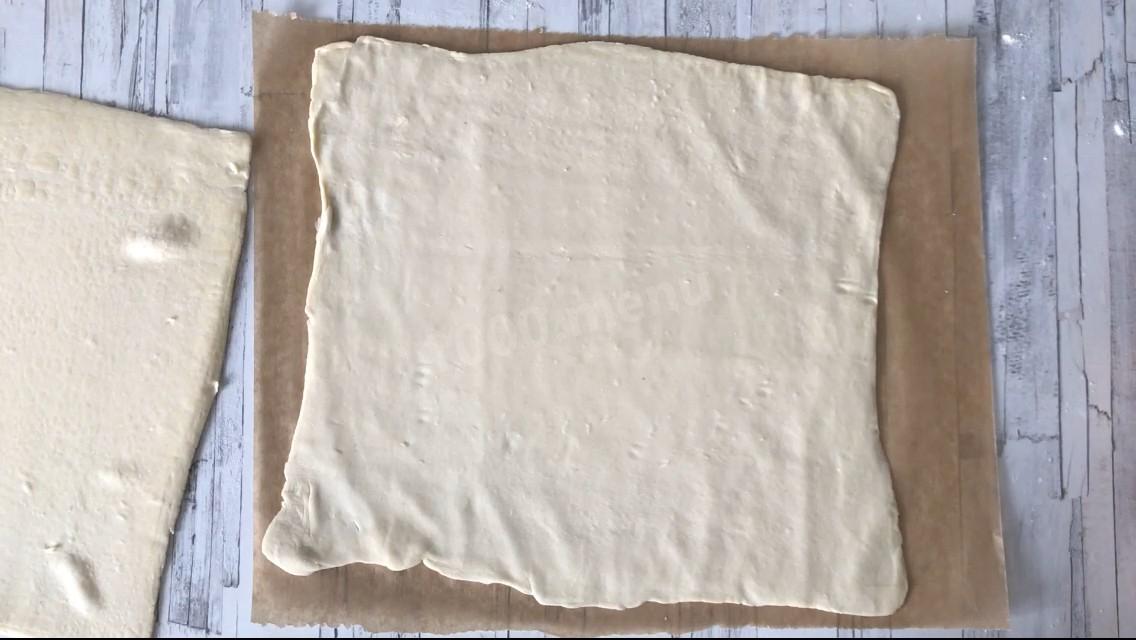 Шаг 7 приготовления Слоеный пирог с рисом