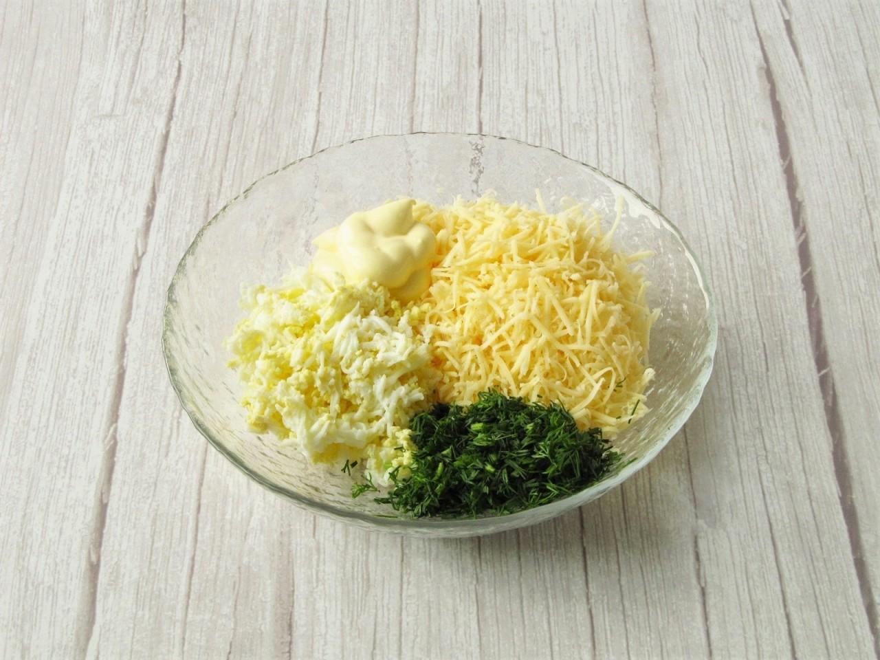 Шаг 14 приготовления Закусочные эклеры с начинкой