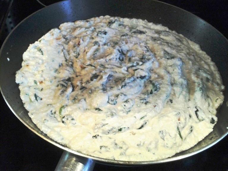 Шаг 4 приготовления Каннеллони под соусом бешамель с рикоттой и шпинатом
