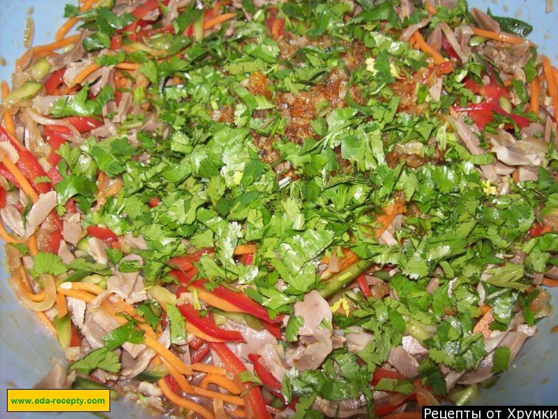 Шаг 8 приготовления ХЕ из куриных или индюшиных пупков (желудков)