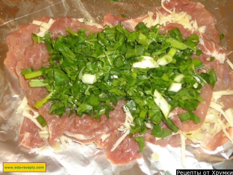 Шаг 5 приготовления Мясной рулет с сыром