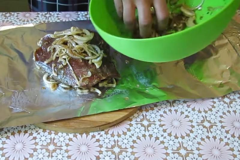 Шаг 11 приготовления Мясо на пару в мультиварке