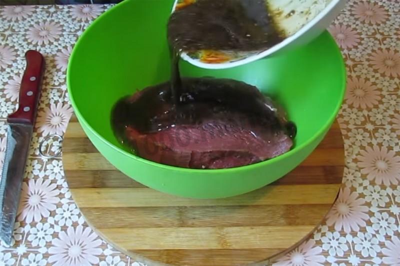 Шаг 7 приготовления Мясо на пару в мультиварке