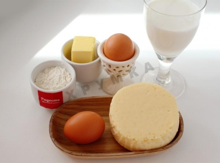 Шаг 1 приготовления Сырное суфле Изабелла