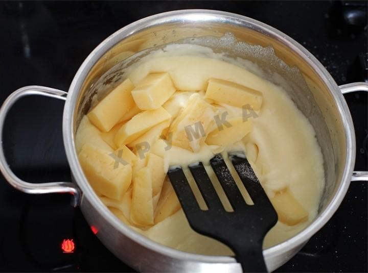 Шаг 5 приготовления Сырное суфле Изабелла