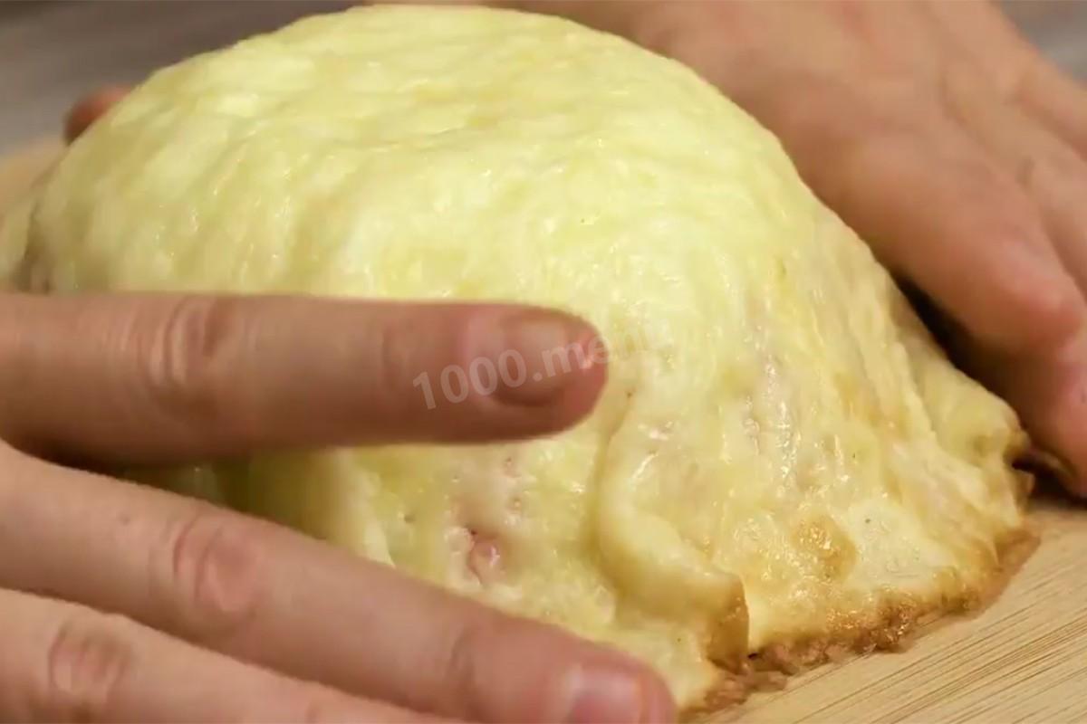 Шаг 5 приготовления Сырные корзинки из сыра для салата