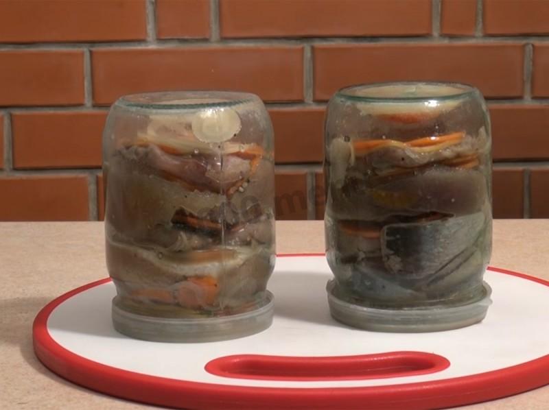 Шаг 8 приготовления Селедка по-голландски