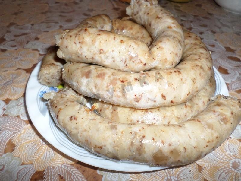 Шаг 11 приготовления Домашняя колбаса с гречкой