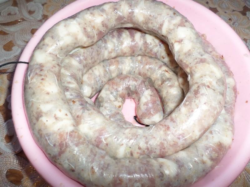 Шаг 9 приготовления Домашняя колбаса с гречкой