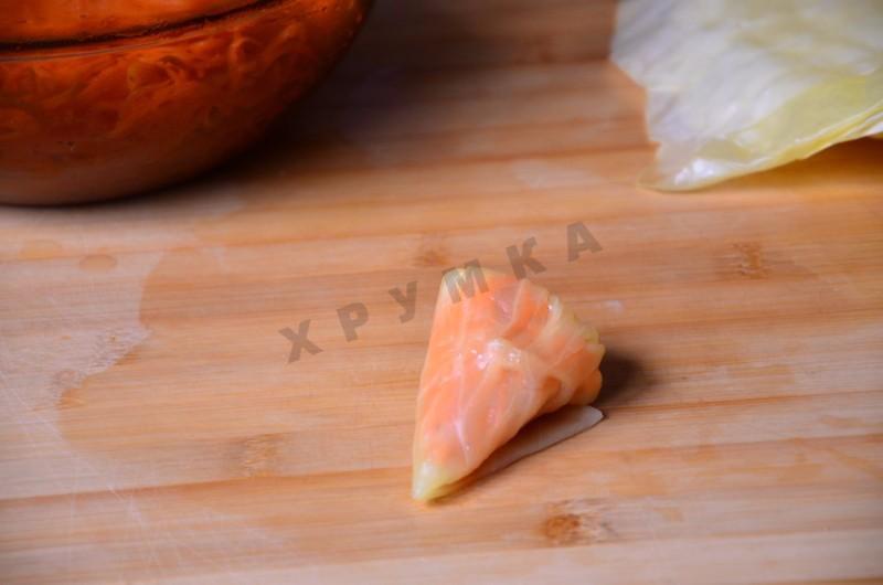 Шаг 6 приготовления Маринованные корейские голубцы по-корейски с морковью
