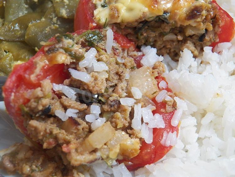 Шаг 25 приготовления Запеченные помидоры с мясом в фольге