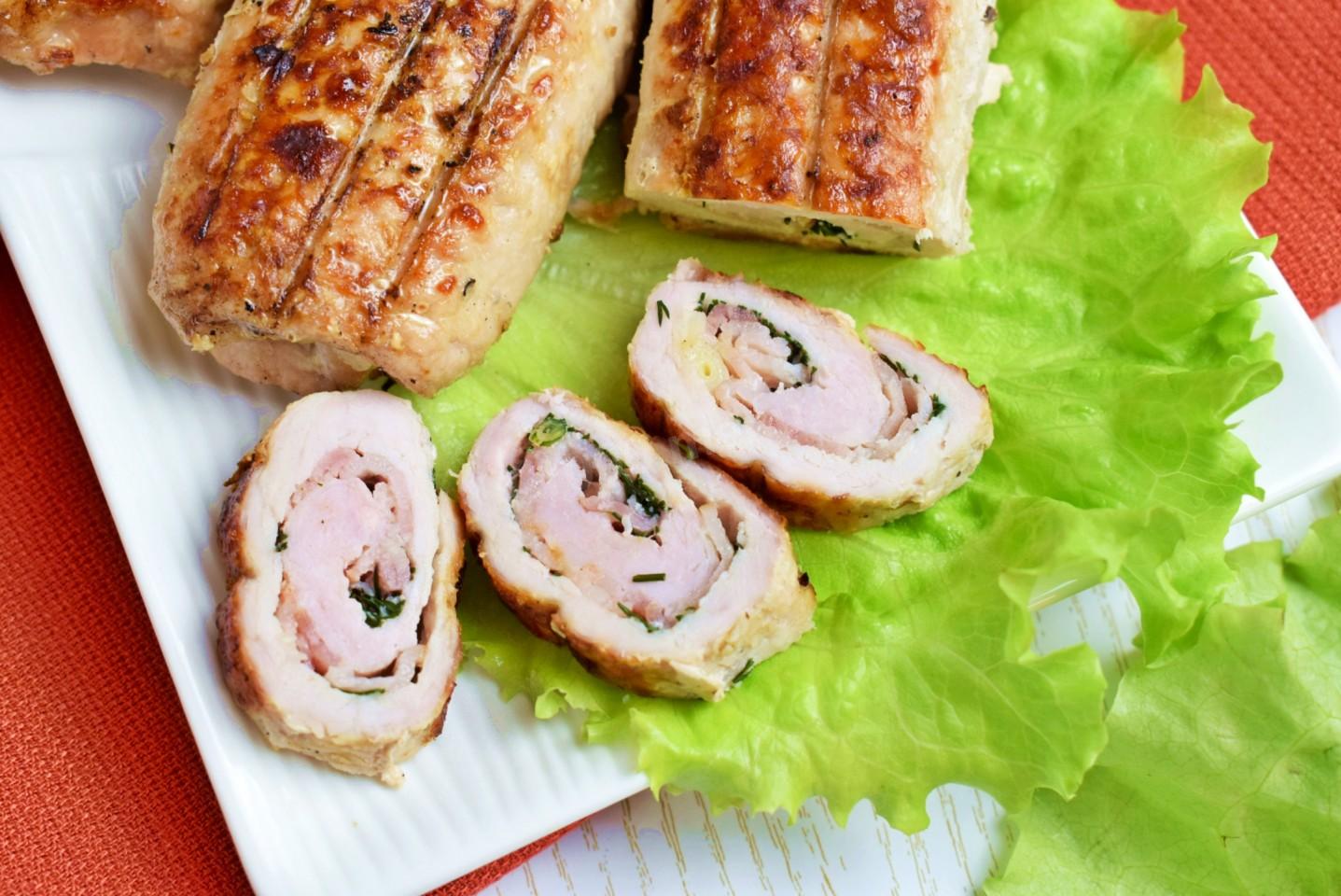 Шаг 10 приготовления Мясные рулеты на углях