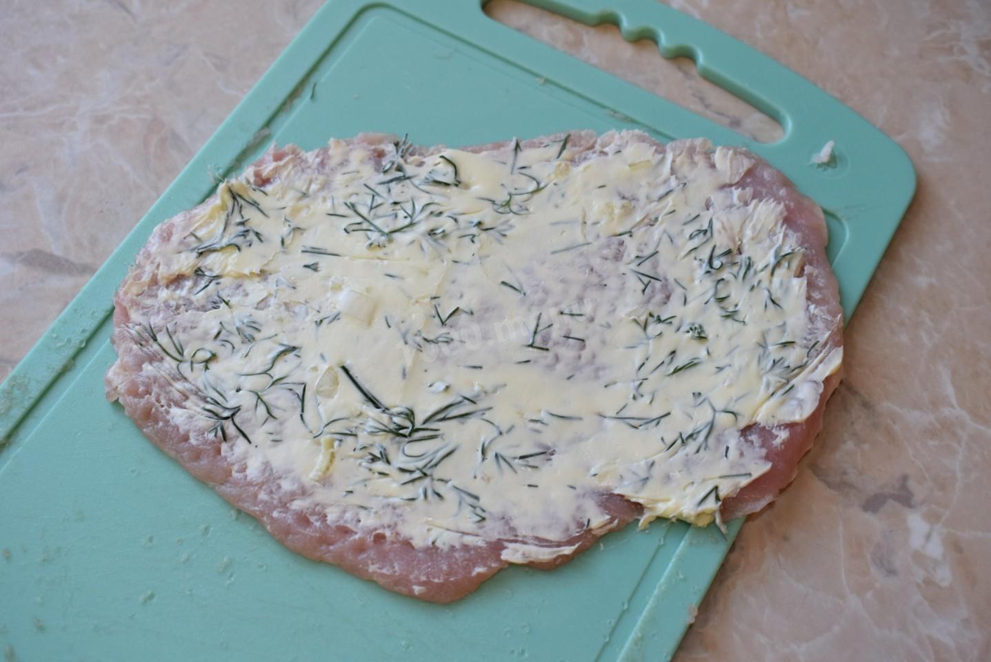 Шаг 5 приготовления Мясные рулеты на углях