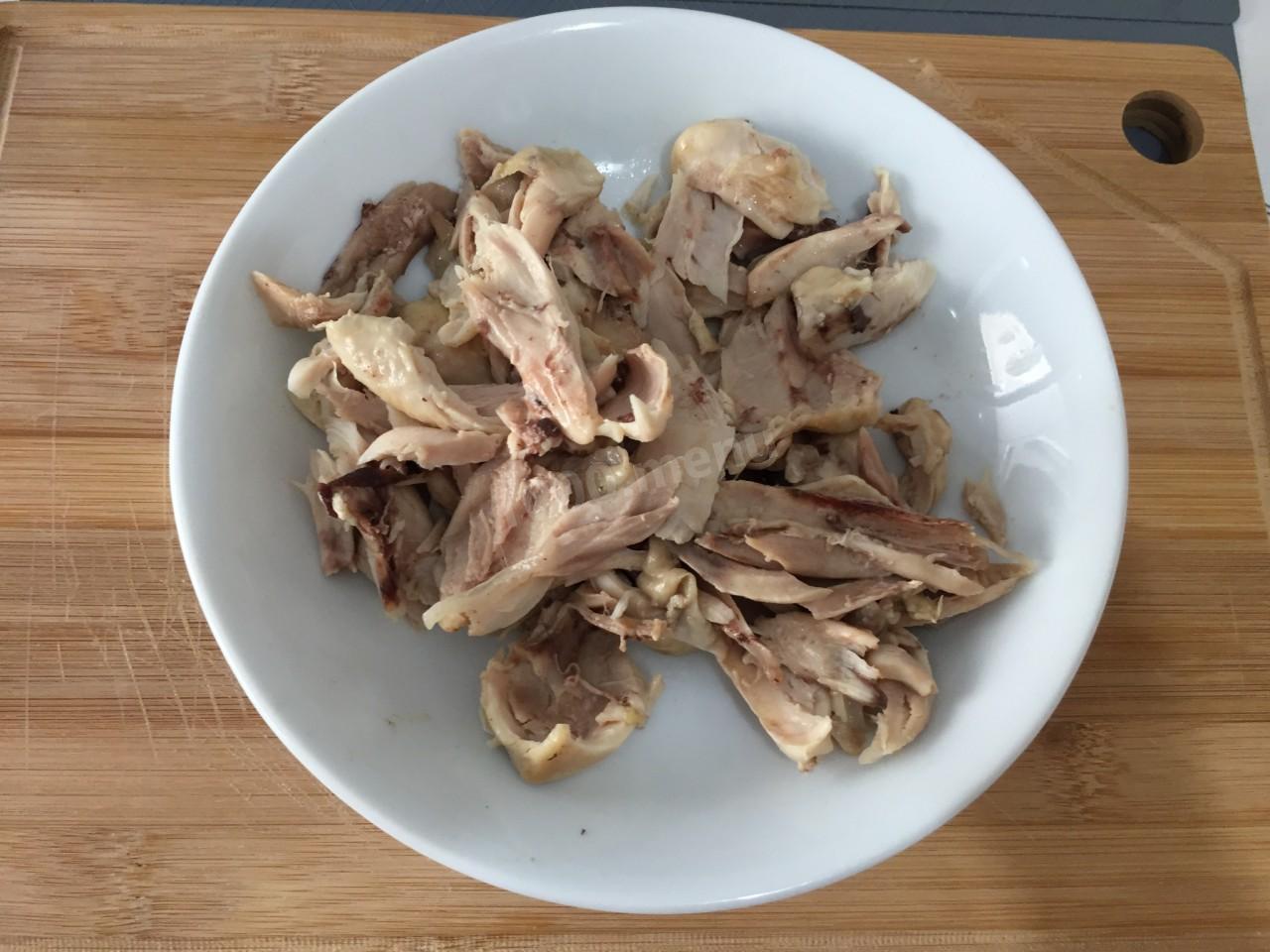 Шаг 5 приготовления Паштет из куриных окорочков