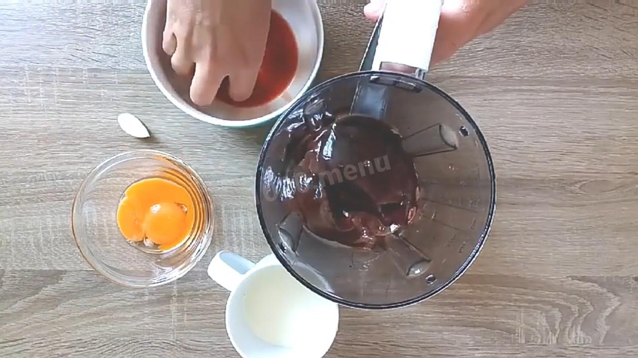 Шаг 3 приготовления Нежное печёночное суфле на сливках