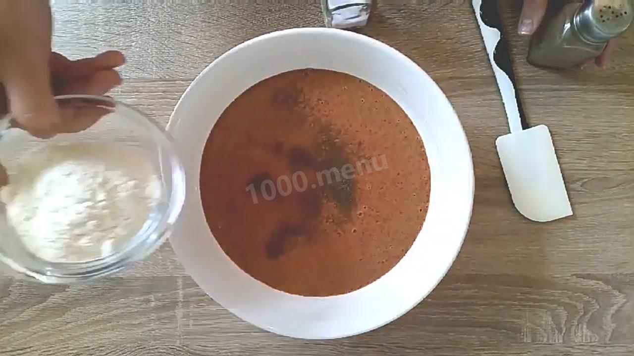Шаг 5 приготовления Нежное печёночное суфле на сливках