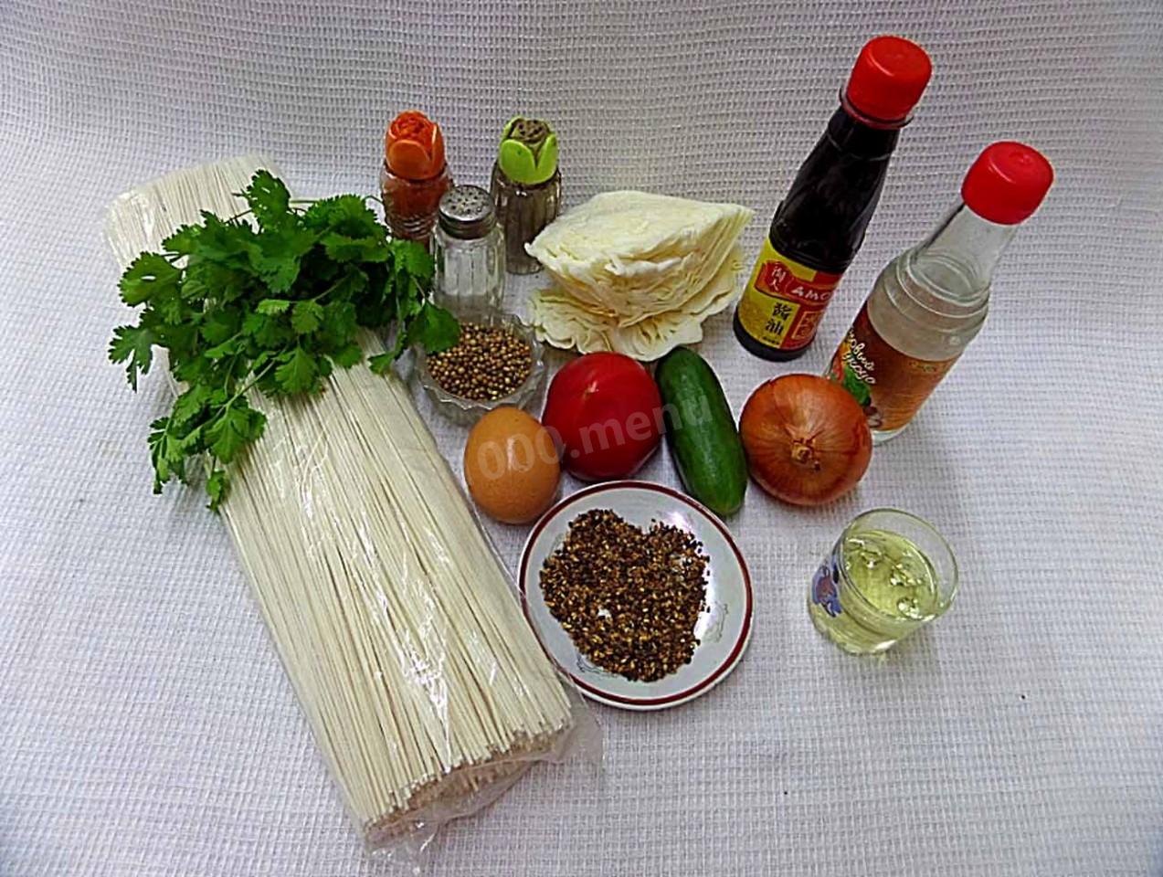 Шаг 1 приготовления Кукси с говядиной по-корейски
