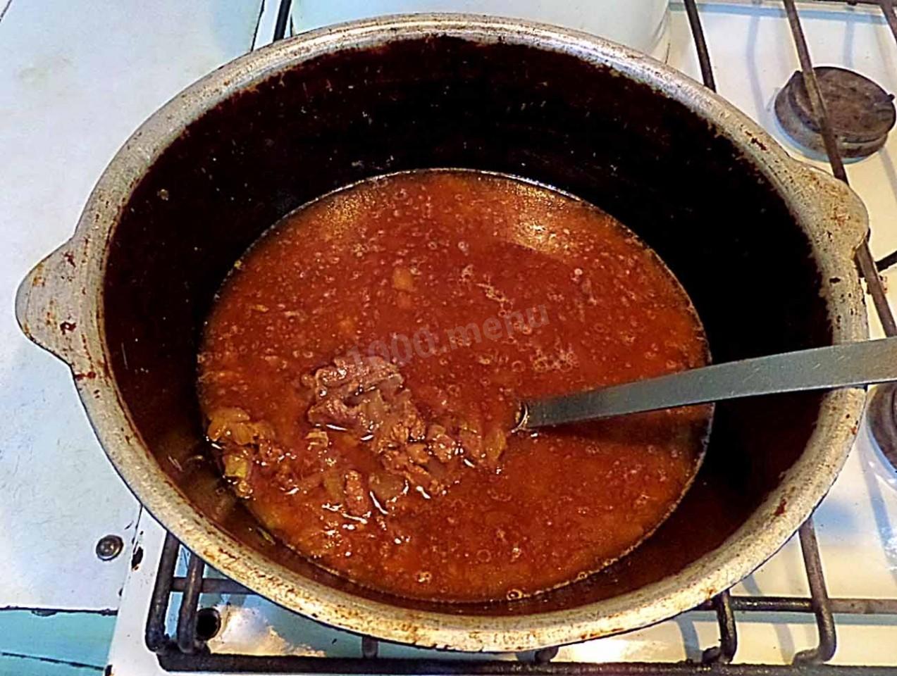 Шаг 6 приготовления Кукси с говядиной по-корейски