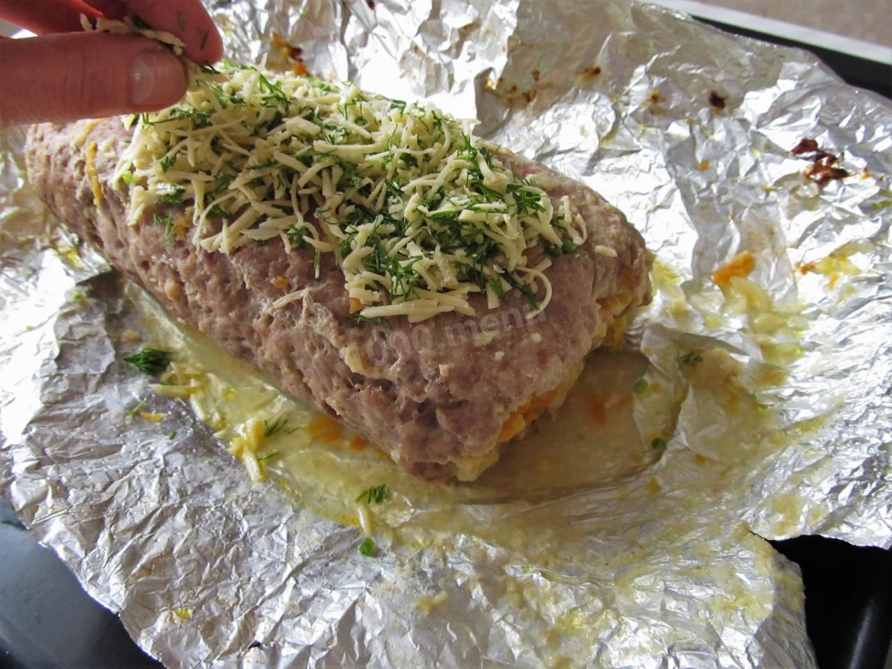Шаг 10 приготовления Мясной рулет с овощами