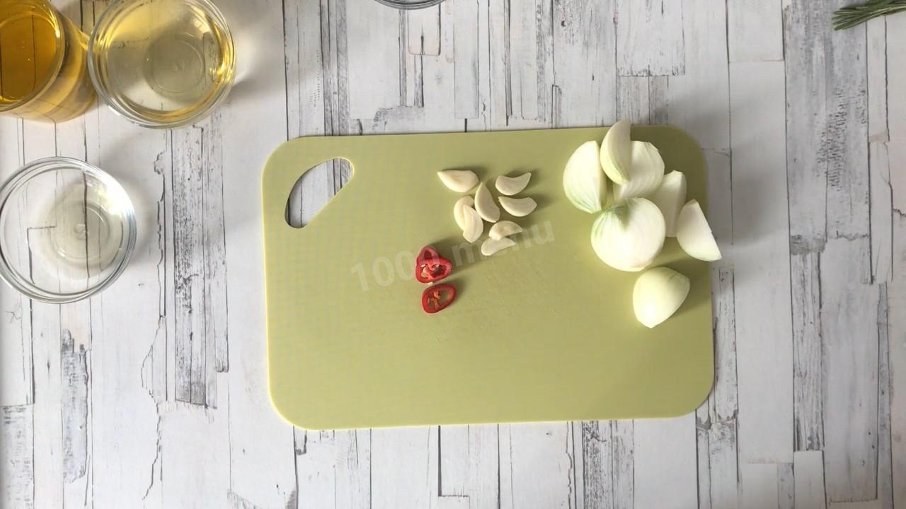Шаг 3 приготовления Маринованная брынза