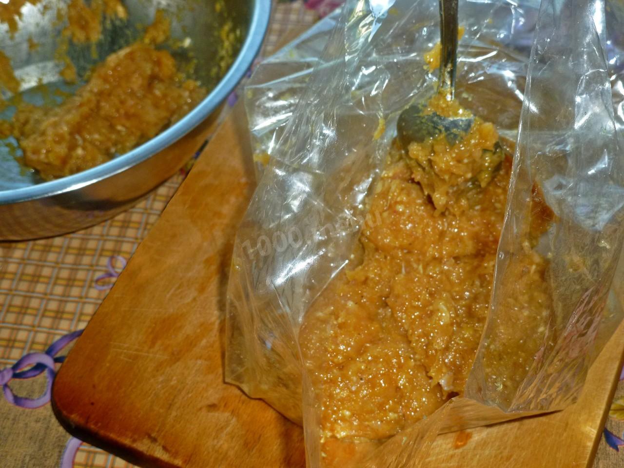 Шаг 5 приготовления Куриная вареная колбаса