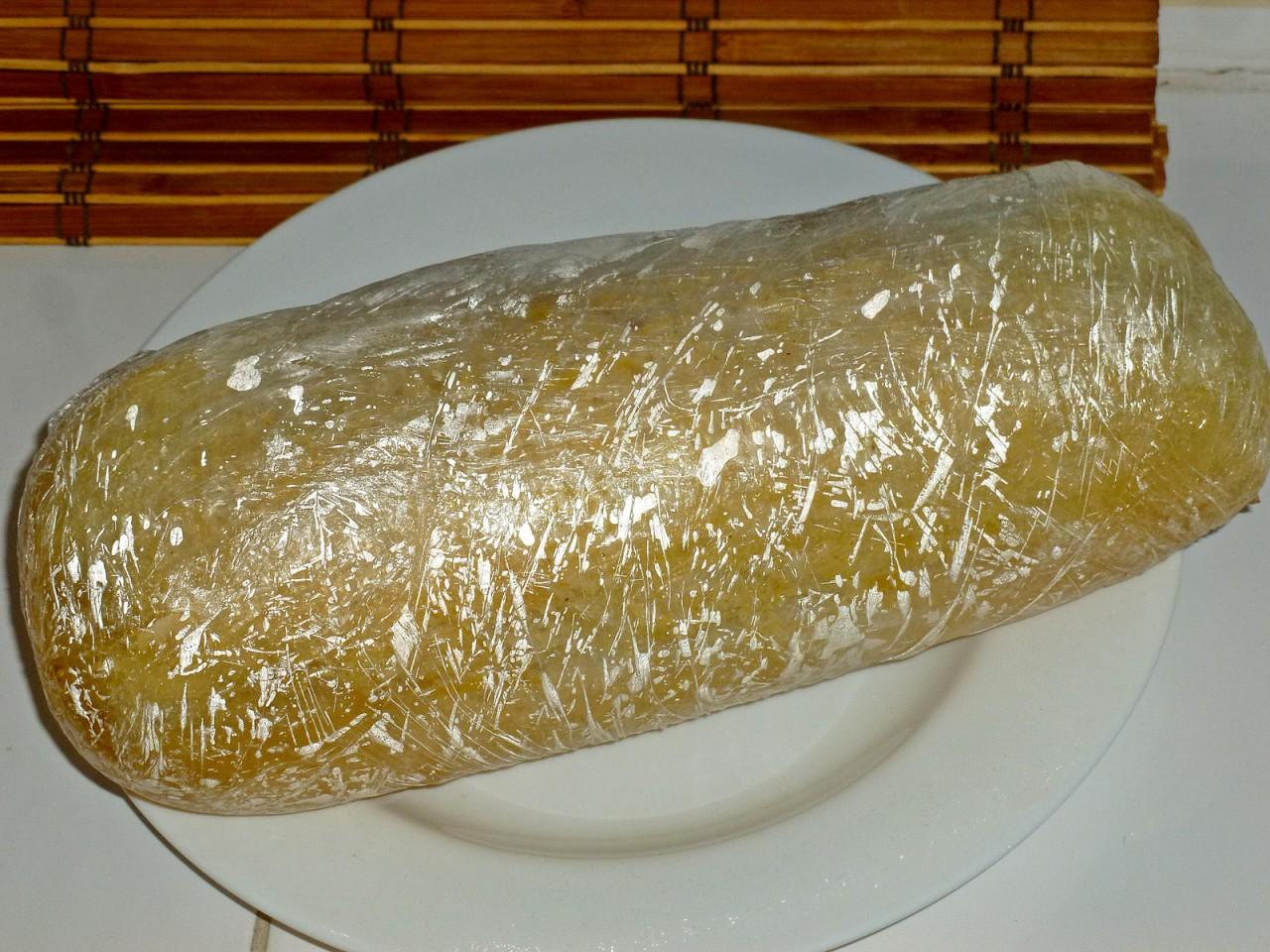 Шаг 9 приготовления Куриная вареная колбаса