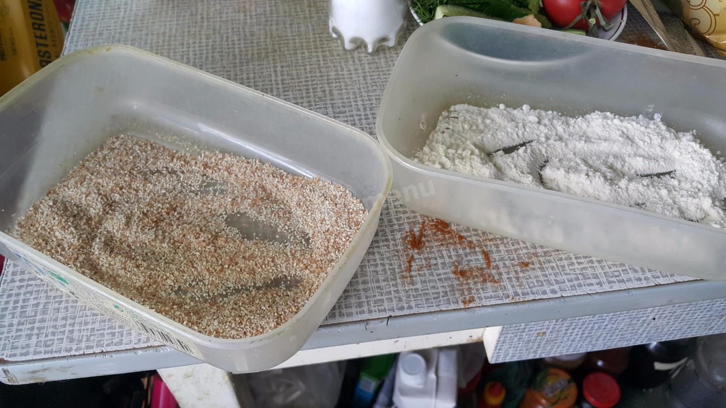 Шаг 5 приготовления Наггетсы из курицы