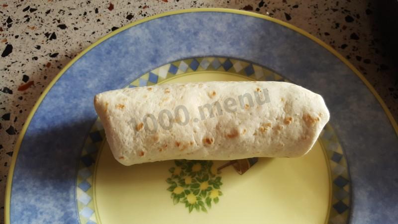 Шаг 11 приготовления Бурито с курицей и стручковой фасолью