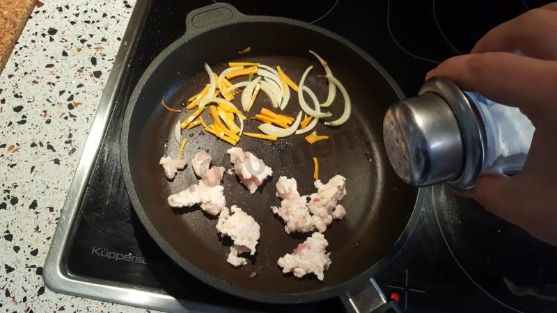 Шаг 3 приготовления Бурито с курицей и стручковой фасолью