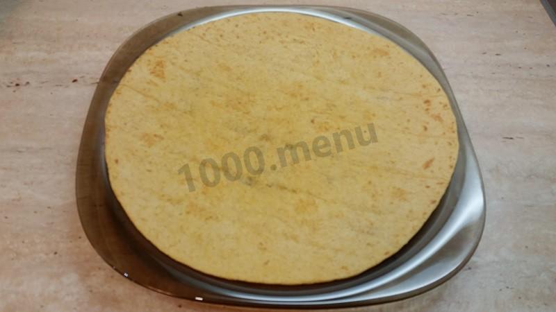 Шаг 3 приготовления Шаурма в лепешке по-домашнему