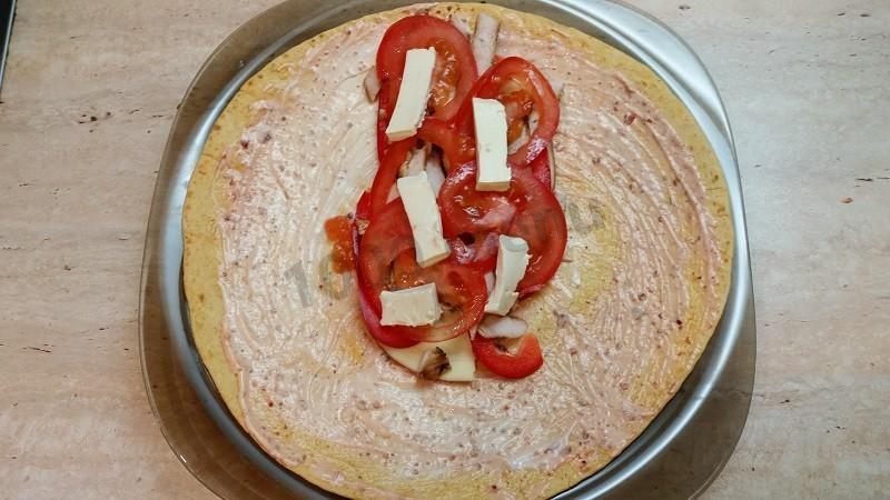 Шаг 7 приготовления Шаурма в лепешке по-домашнему