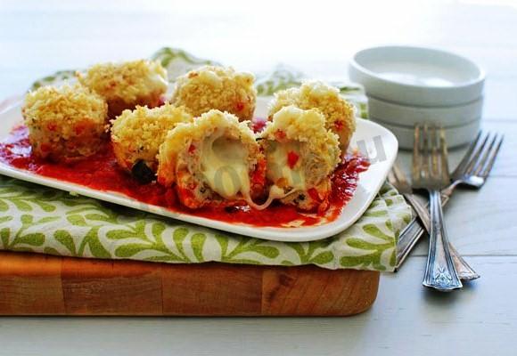 Шаг 6 приготовления Куриные шарики с сыром