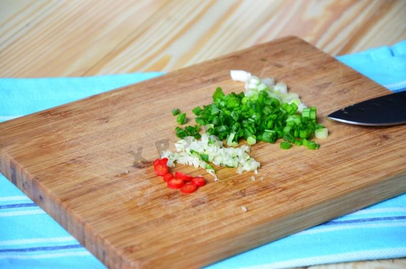 Шаг 2 приготовления Буррито с курицей и рисом