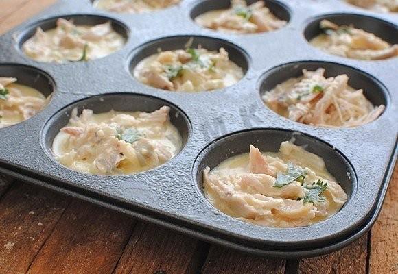 Шаг 6 приготовления Курица в формочках для кексов