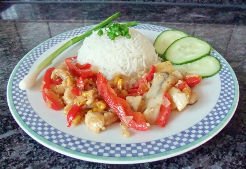 Шаг 15 приготовления Рыба с ананасами