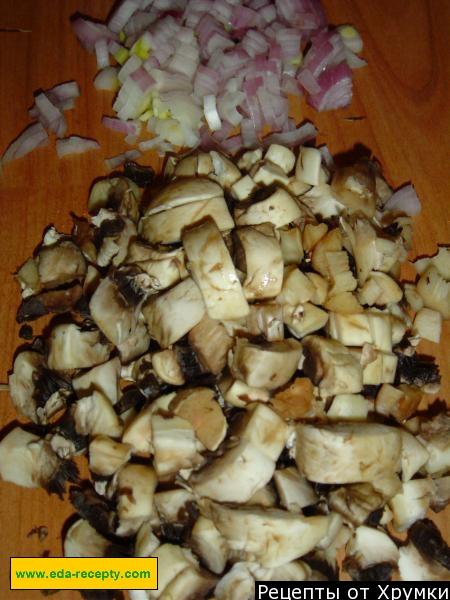 Шаг 2 приготовления Ракушки фаршированные грибами