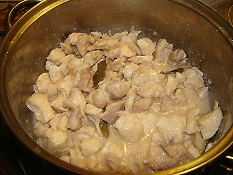 Шаг 5 приготовления Домашний сальтисон из курицы